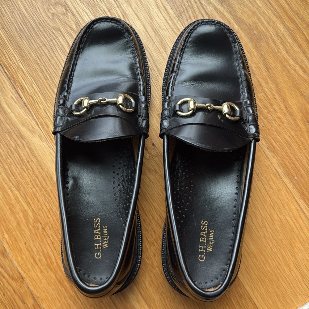 G.H.Bass Lincoln Super Lug Weejun Loafer in Black - 9